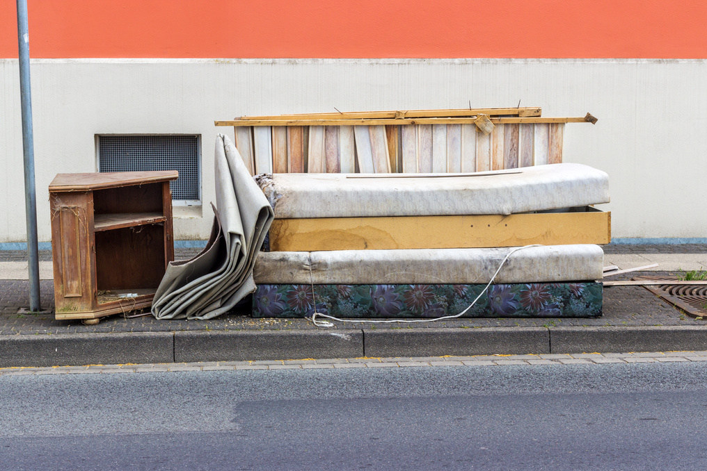 old mattresses, furniture and household items